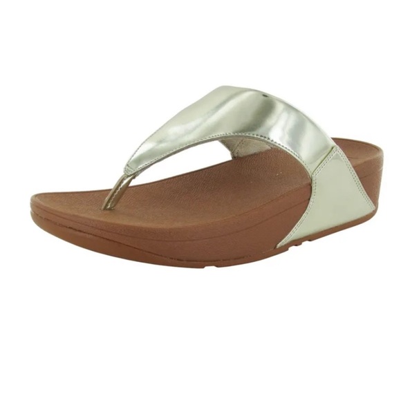 Fit flop metallic gold  lulu sandals size 9 - Picture 1 of 11